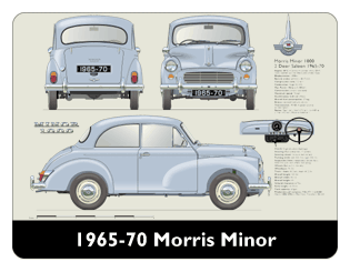 Morris Minor 2dr Saloon 1965-70 Mouse Mat